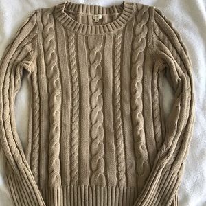 J.Crew cable knit sweater